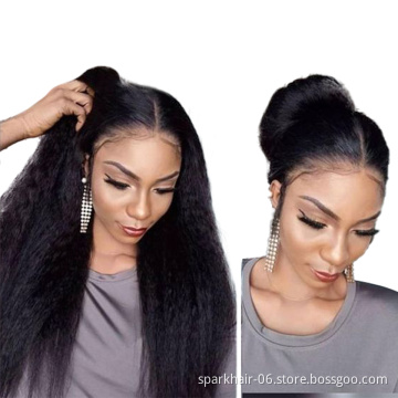 High Quality Raw Cambodian Hair Swiss Lace Wig For Black Women 100% Brazilian Virgin Cuticle Aligned Lace Front Human Hair Wig
